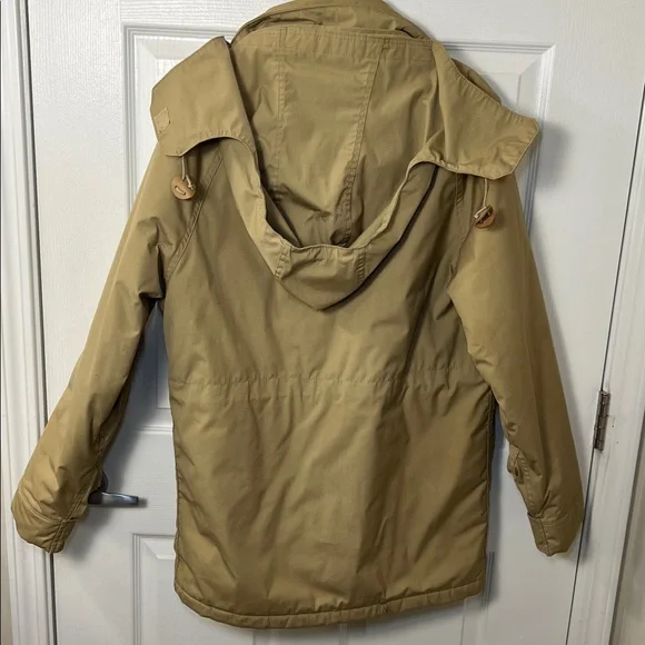 Woolrich Vintage Insulated Timber Jacket Coat Men's size XL tan USA with Hood